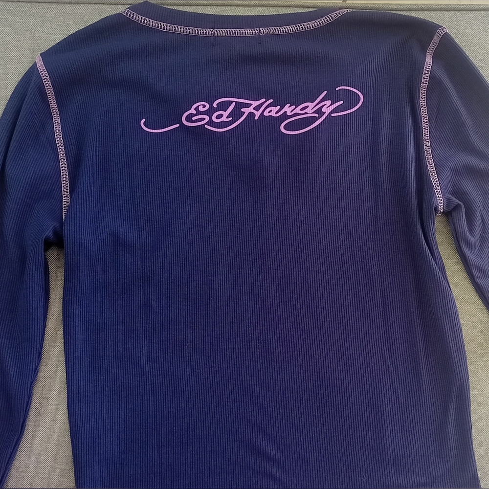 New Ed Hardy top Thermal Long Sleeve - Picture 3 of 7